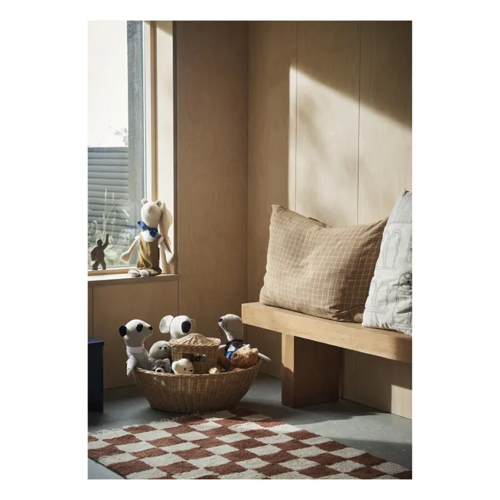 Mara checkerboard carpet | Rust- Product image n°4