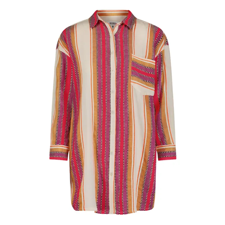 Chemise Mariam | Rouge framboise- Image produit n°0