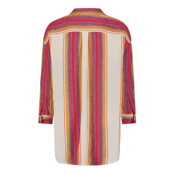 Chemise Mariam | Rouge framboise- Image produit n°3