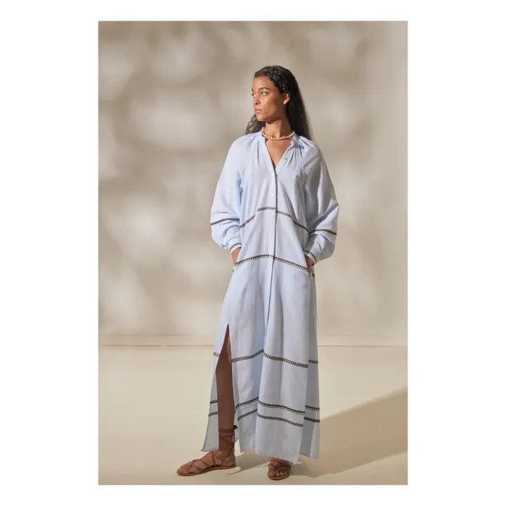 Robe Makeda | Bleu- Image produit n°2