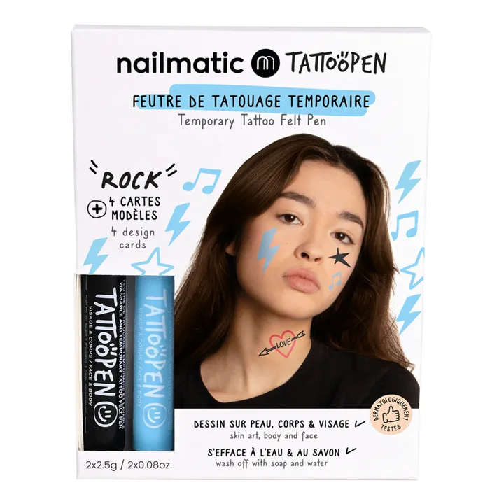 Coffret Kit duo feutre de tatouage Tattoopen Rock- Image produit n°0