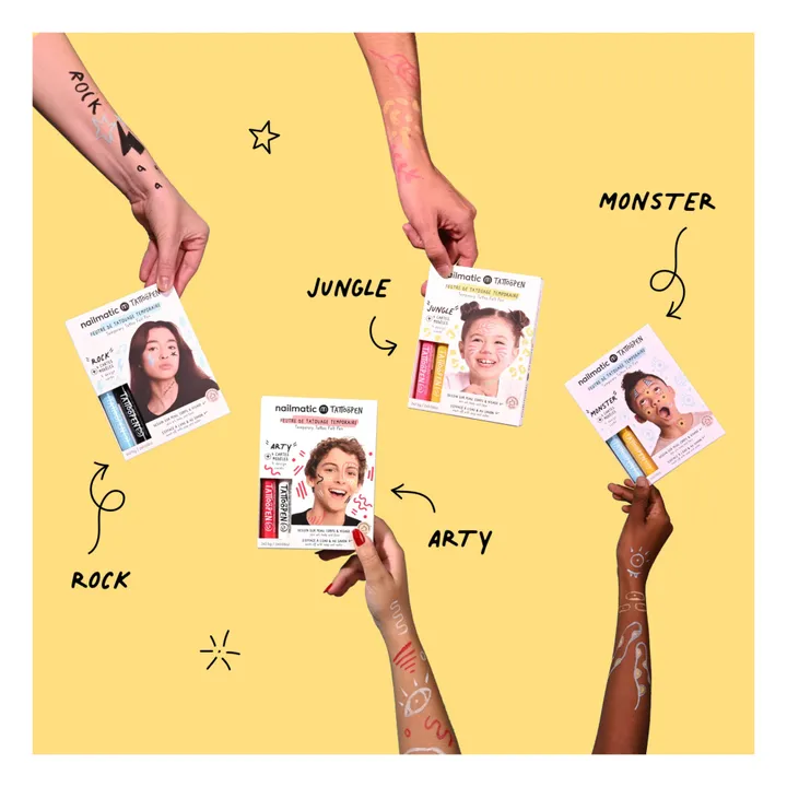 Coffret Kit duo feutre de tatouage Tattoopen Rock- Image produit n°3