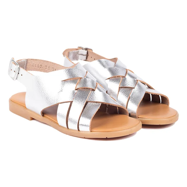 Sandales Tressées | Argenté- Image produit n°3