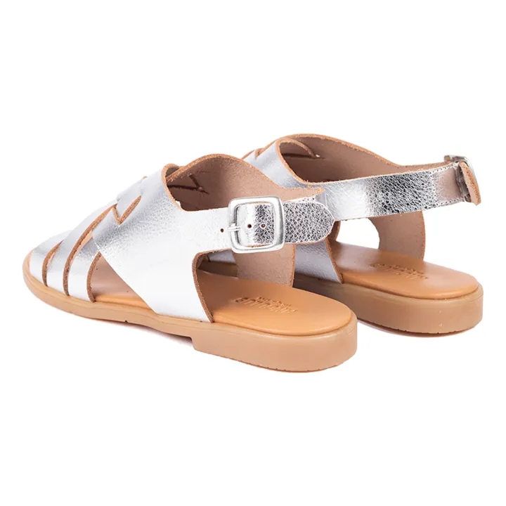 Sandales Tressées | Argenté- Image produit n°6