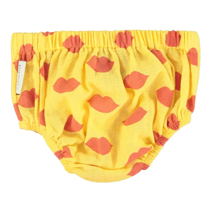 Bloomer Lips Gaze de Coton Bio | Jaune- Image produit n°1