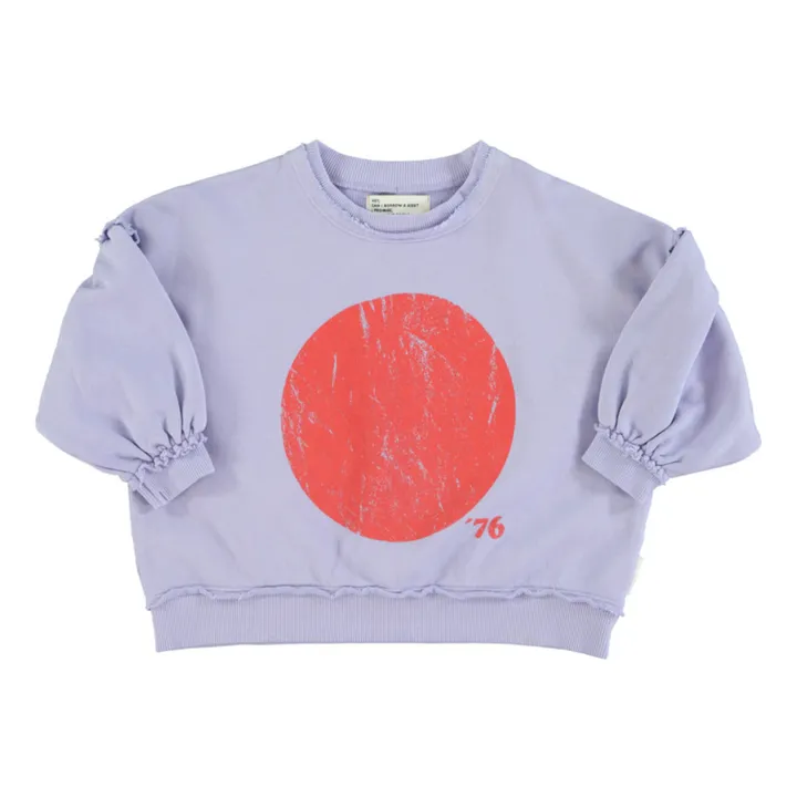 Sweat Manches Ballon Coton Bio | Lavande- Image produit n°0