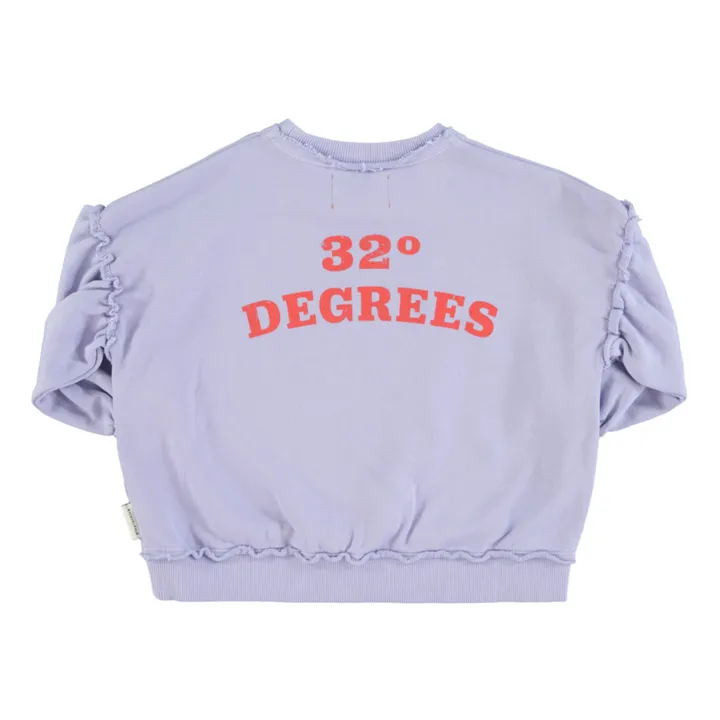 Sweat Manches Ballon Coton Bio | Lavande- Image produit n°1
