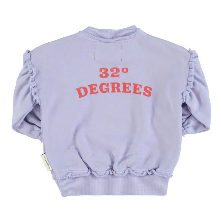 Sweat Manches Ballon Coton Bio | Lavande- Image produit n°3
