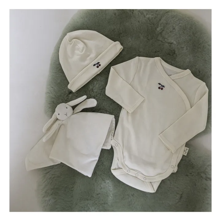 Cerise Organic Cotton Newborn Set x Smallable | Ecru- Product image n°1
