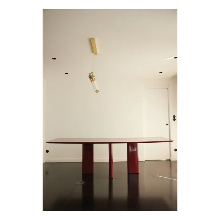 Joe rectangular dining table | Burgundy- Product image n°4