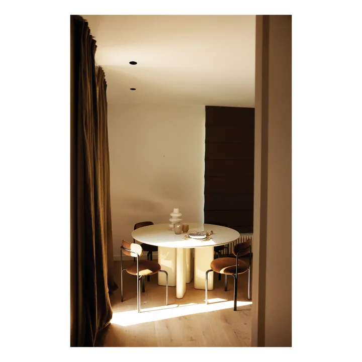 Table à diner ronde Joe | Crème- Image produit n°1