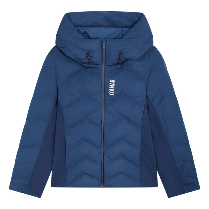 Parka Courte de Ski Femme Matelassée | Bleu paon- Image produit n°0