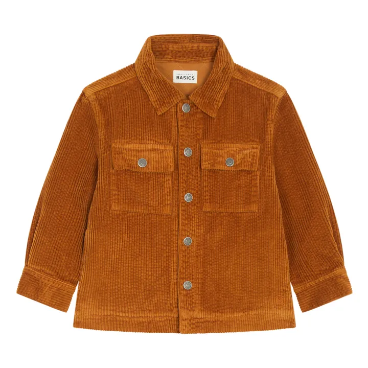 Chemise Garçon Velours Côtelé | Noisette- Image produit n°0