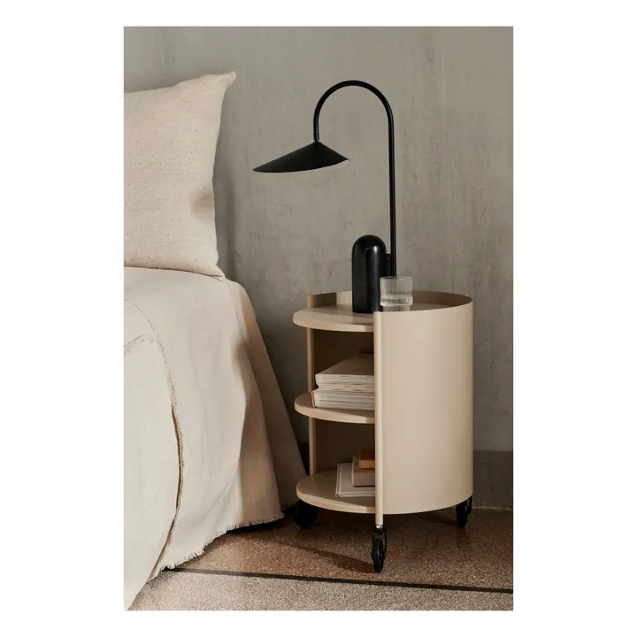 Lampe de table en marbre Arum | Noir- Image produit n°2