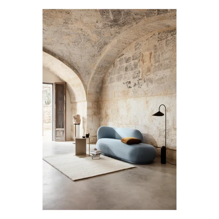 Arum marble floor lamp | Black- Product image n°2