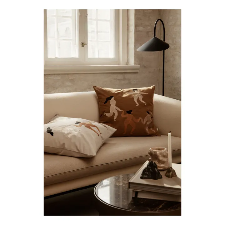 Arum marble floor lamp | Black- Product image n°1