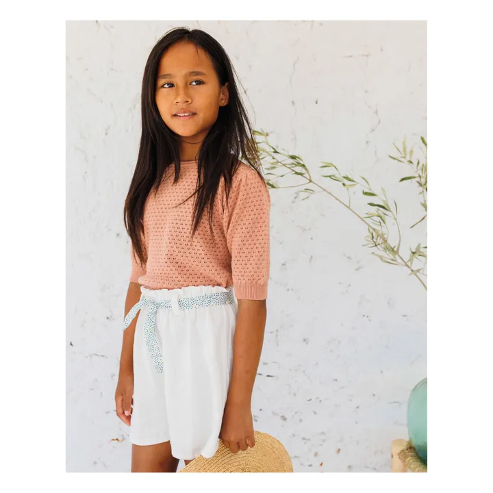 Pull Boho Ajouré | Vieux Rose- Image produit n°1