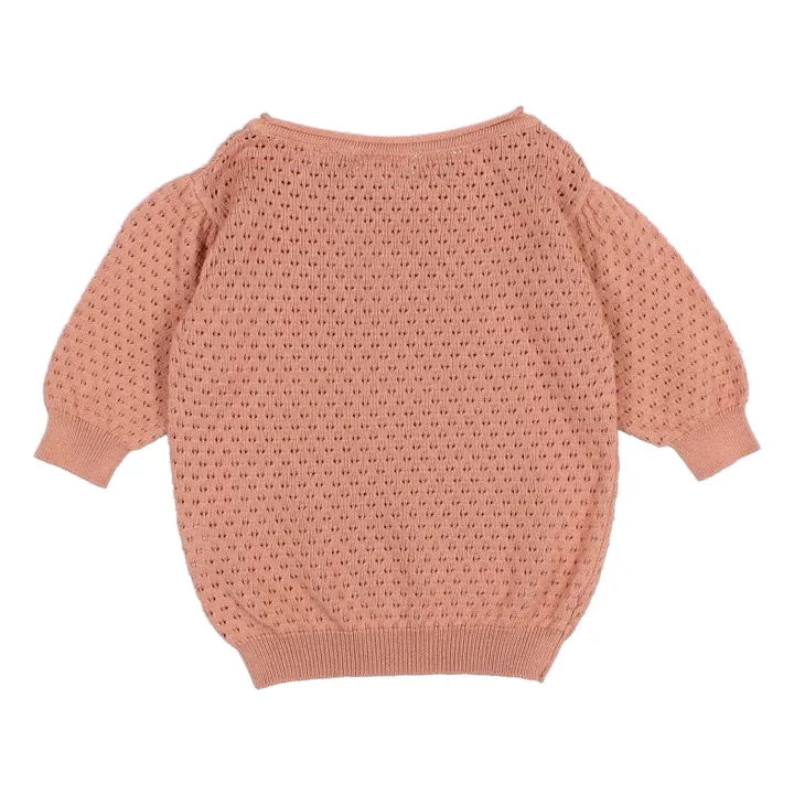 Pull Boho Ajouré | Vieux Rose- Image produit n°2