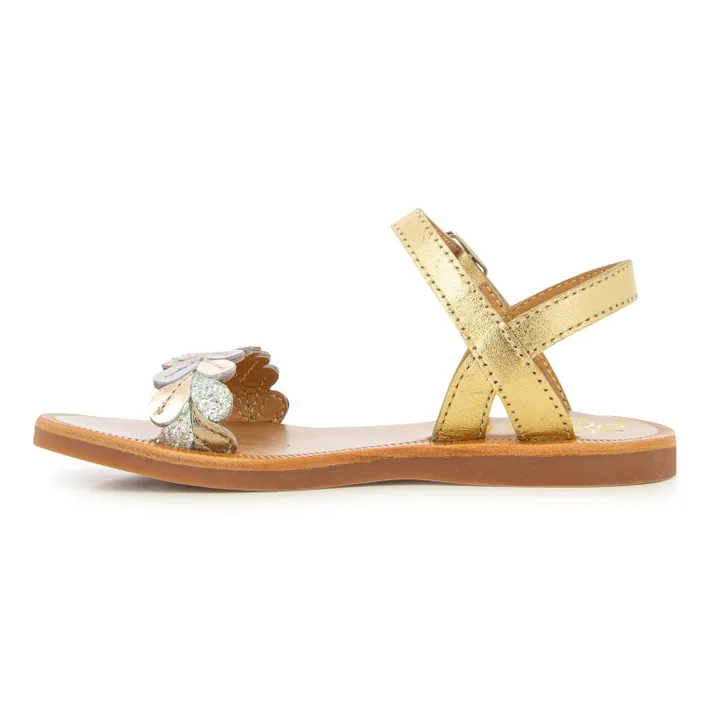 Sandales Plagette Ferns | Doré- Image produit n°2