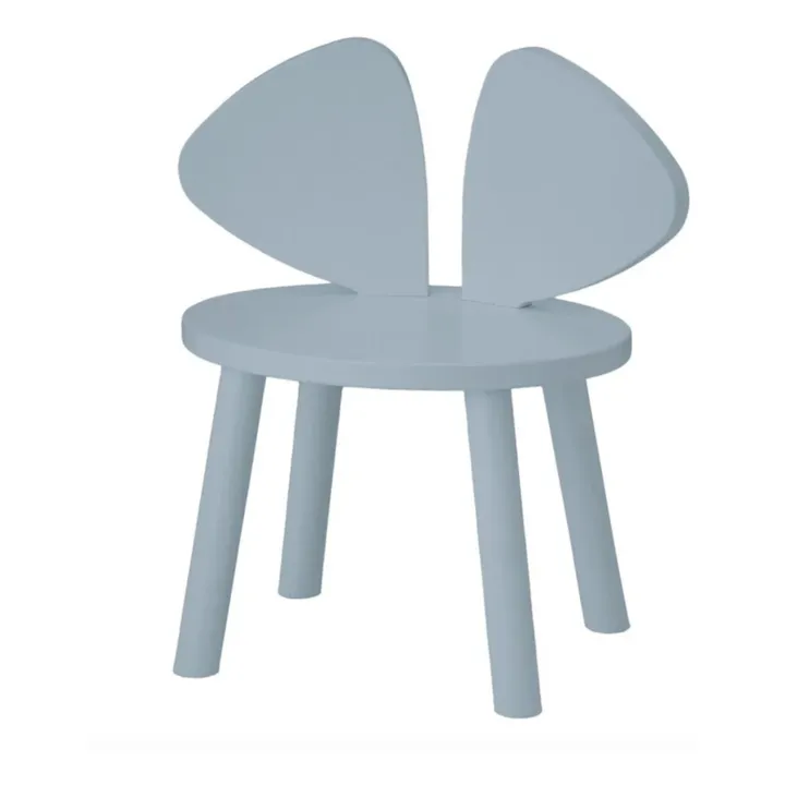 Chaise en chêne Souris | Bleu ciel- Image produit n°0