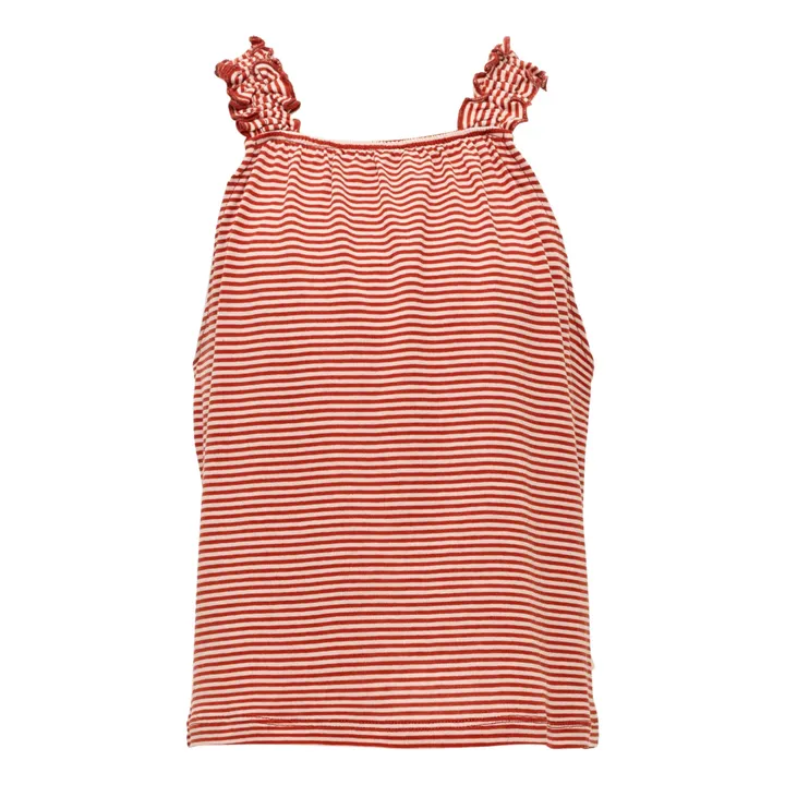 Camiseta de rayas Hello Silk | Rojo- Imagen del producto n°0