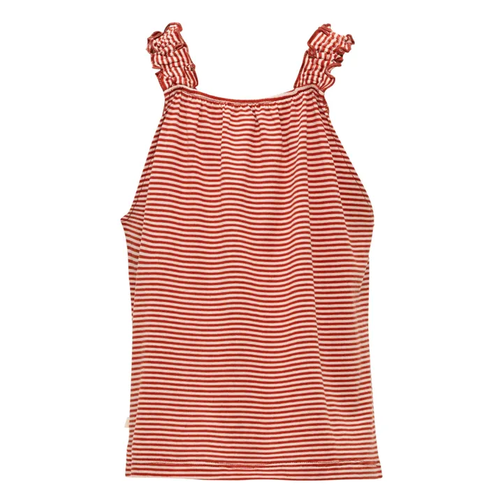 Camiseta de rayas Hello Silk | Rojo- Imagen del producto n°5