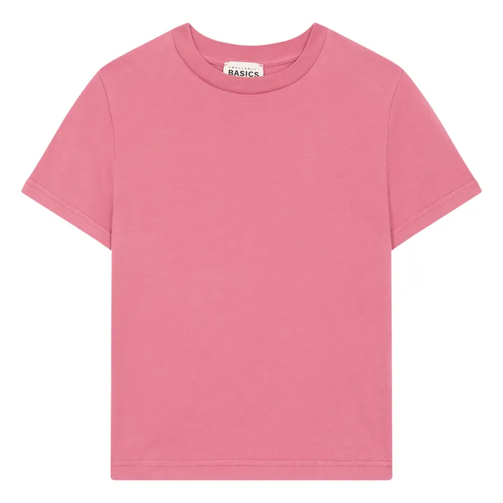 T-Shirt Garçon Manches Courtes Coton Bio | Vieux Rose- Image produit n°0