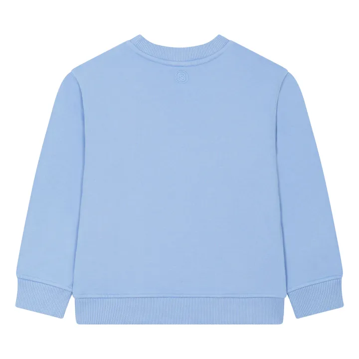 Sweat Crewneck Garçon Molleton Bio | Bleu ciel- Image produit n°3