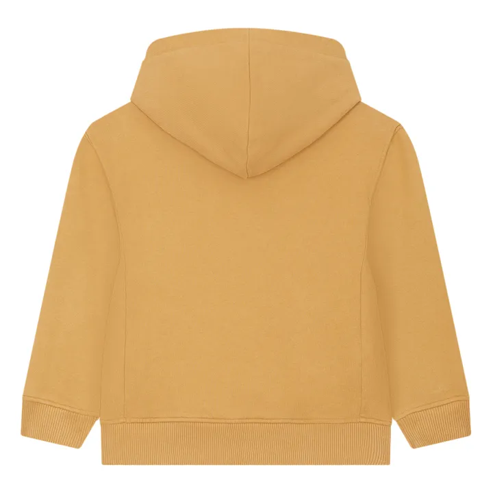 Sweat A Capuche Garçon Coton Bio | Beige- Image produit n°3