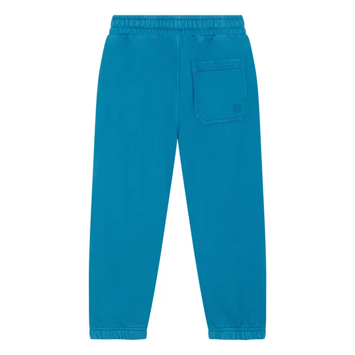Jogging Slim Garçon Coton Bio | Bleu azur- Image produit n°2