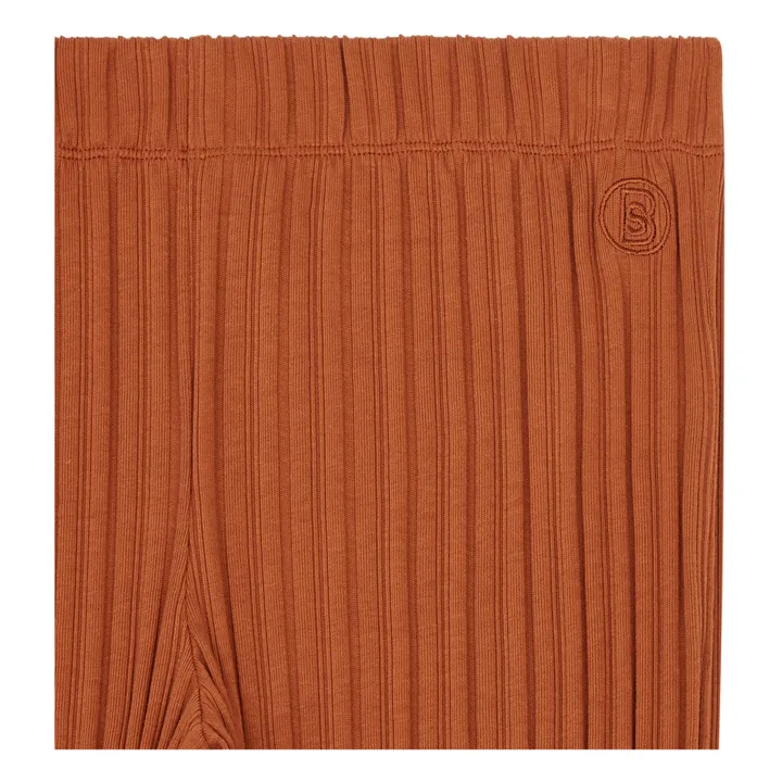 Legging Femme Côtelé Coton Bio | Noisette- Image produit n°2