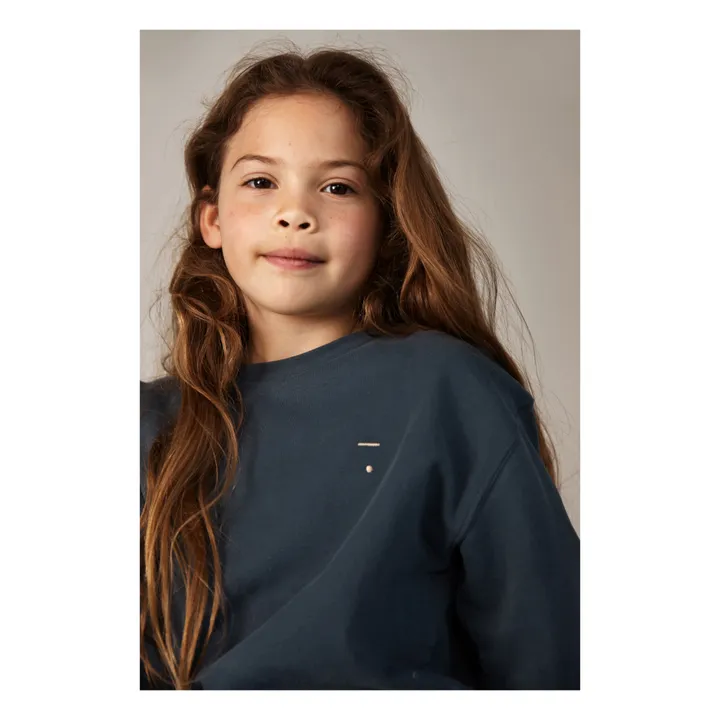 Sweat Coton Bio | Bleu gris- Image produit n°1