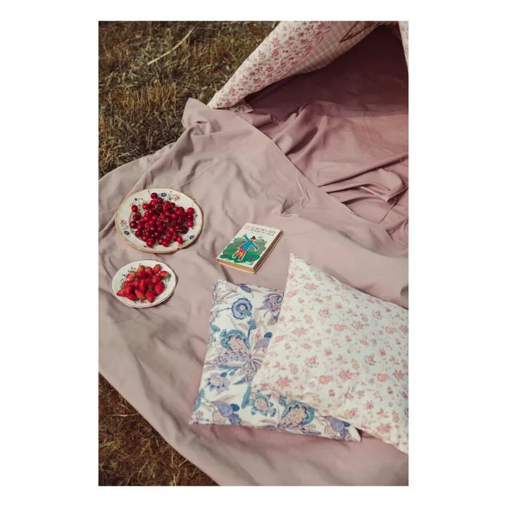 Taie d'oreiller Valerie en coton bio | Violet- Image produit n°2