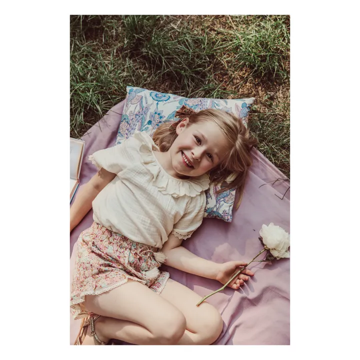 Taie d'oreiller Valerie en coton bio | Violet- Image produit n°4