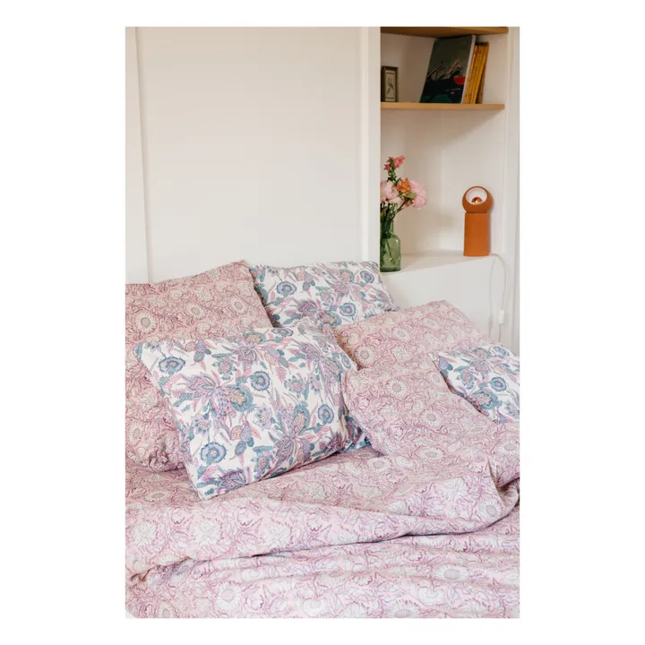 Taie d'oreiller Valerie en coton bio | Violet- Image produit n°6