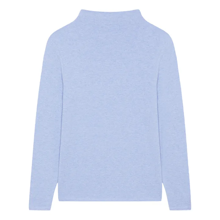 Sous-Pull Femme Manches Longues en Modal | Bleu ciel- Image produit n°2