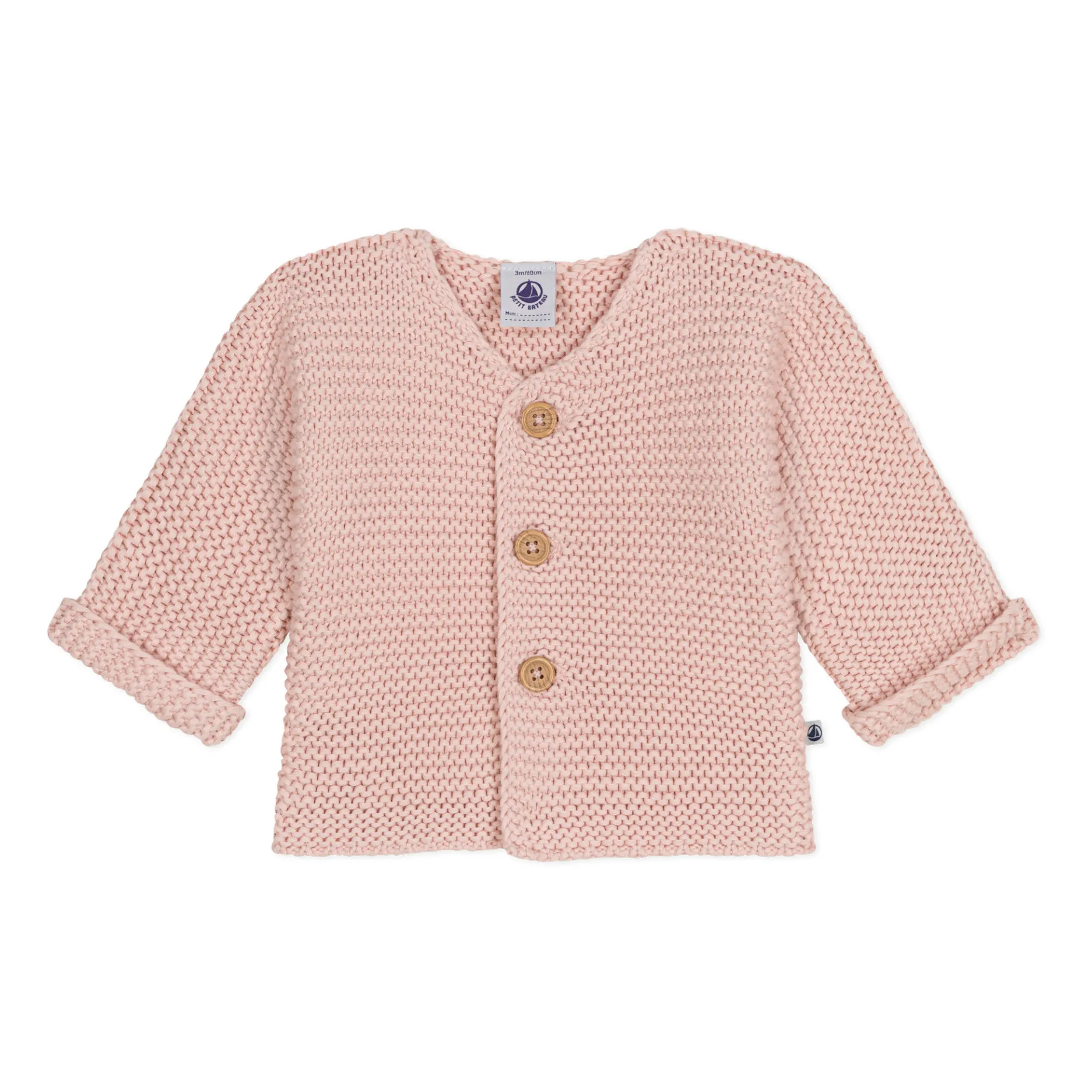 Cardigan Mafa Point Mousse | Rose poudré- Image produit n°0