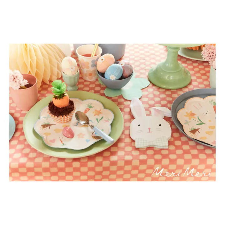 Assiettes à dîner icône de Pâques - Set de 8 | Pastel- Image produit n°1