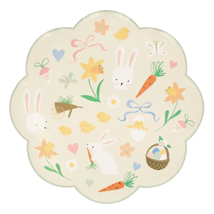 Assiettes à dîner icône de Pâques - Set de 8 | Pastel- Image produit n°4