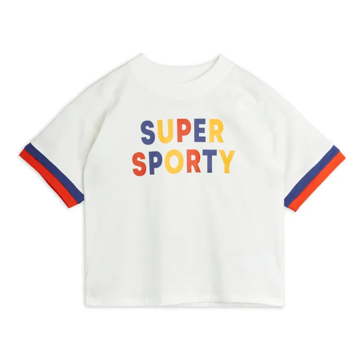 T-Shirt Super Sporty Coton bio | Blanc- Image produit n°0