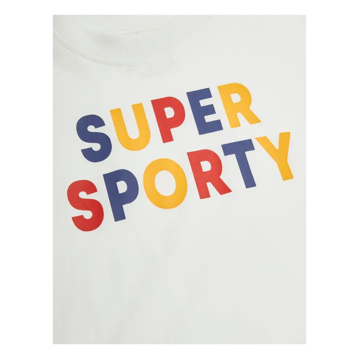 T-Shirt Super Sporty Coton bio | Blanc- Image produit n°1