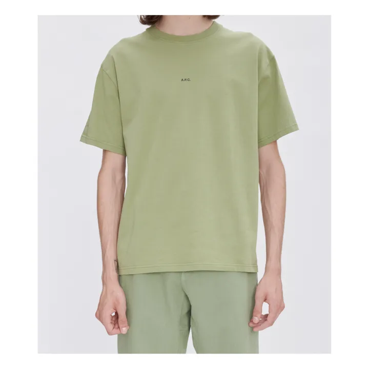 T-shirt Kyle Coton Bio | Vert kaki- Image produit n°0