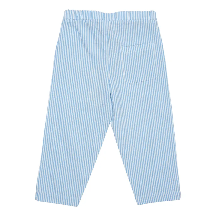 Pantalones seersucker | Azul Cielo- Imagen del producto n°4
