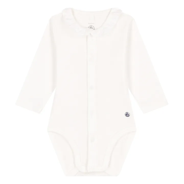 Body Col Volant Macy | Ecru- Image produit n°0