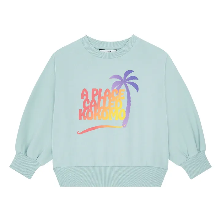 Sweat Large Coton Bio | Vert d'eau- Image produit n°0