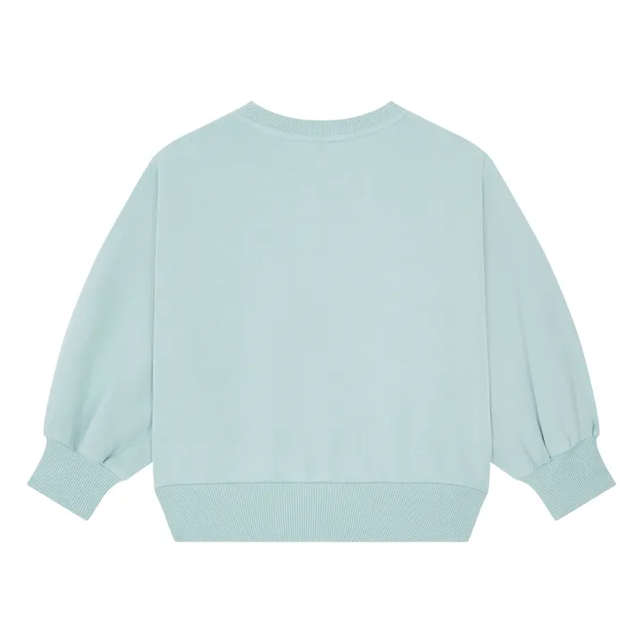 Sweat Large Coton Bio | Vert d'eau- Image produit n°2