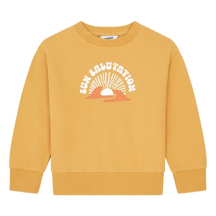 Sweat Coton Bio | Jaune tournesol- Image produit n°0