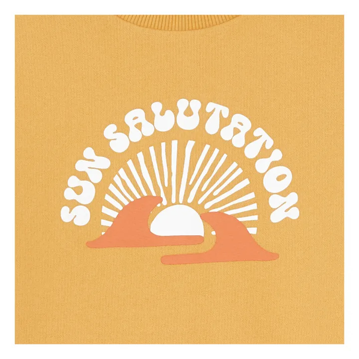 Sweat Coton Bio | Jaune tournesol- Image produit n°1