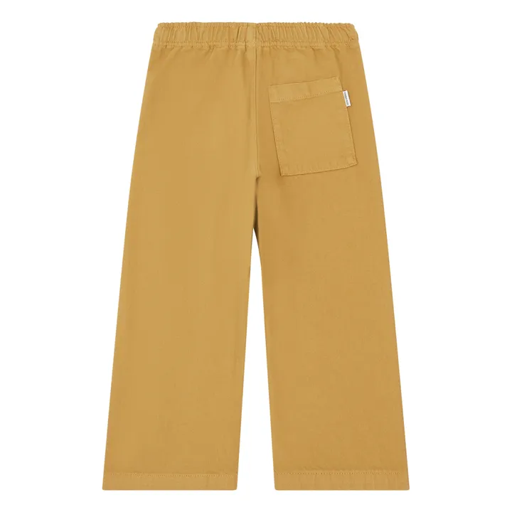 Pantalon Coton Bio Taille Elastiquée | Beige- Image produit n°2