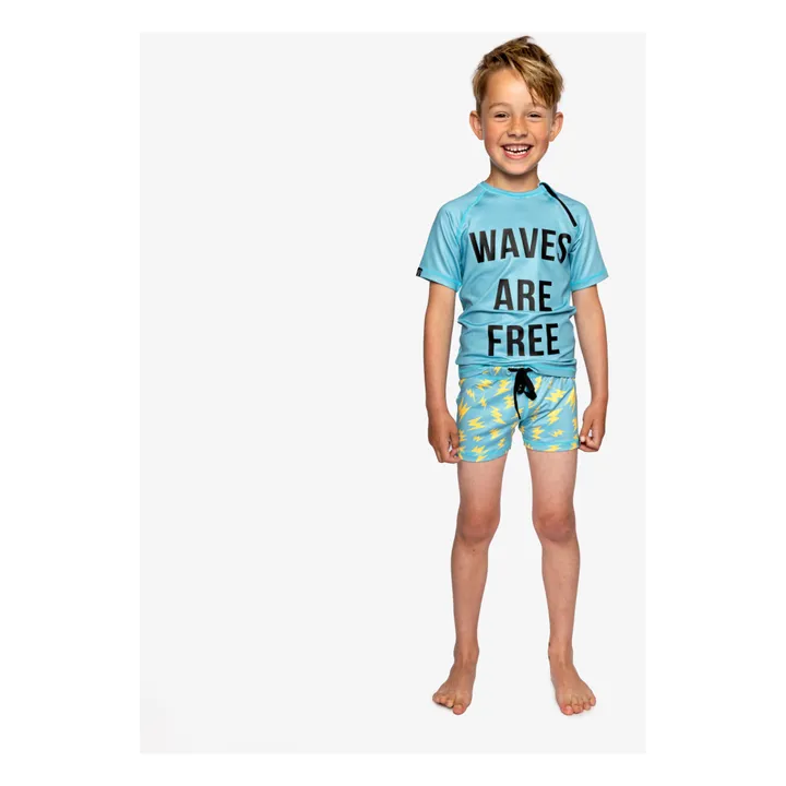 Camiseta anti-UV Waves | Turquoise- Imagen del producto n°1
